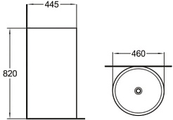 SantiLine Раковина напольная 46 SL-4006 белая – фотография-2